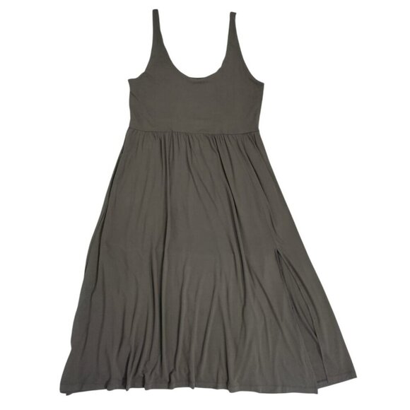 A New Day X-Large Sleeveless Scoop Neck Maxi Dress Flowing Fit Charcoal, NWT. - Picture 1 of 7